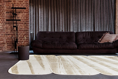 Lightbeam Crème Luxury Rug