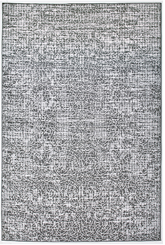 Abstract Silvery Turkish Rug