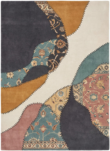 Pastel Collage Multi Designer Rug