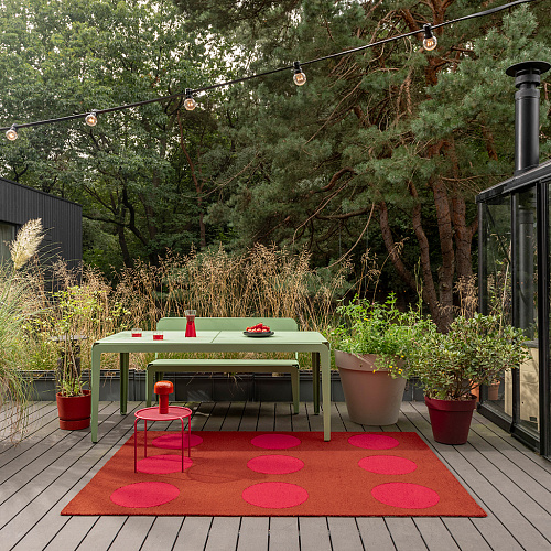 Festival Dots Red Fresco Rug