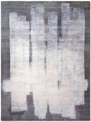 Silver Grey Hand-Woven Exquisite Rug