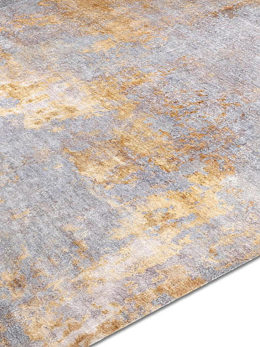 Stereo Grey / Gold Luxury Hand-Woven Rug