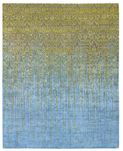 Roma Green & Blue Hand-woven Luxury Rug