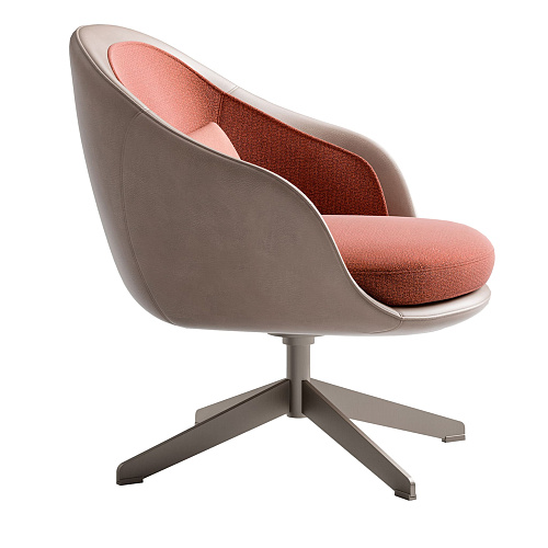 Lucille Beige / Red Italian Armchair