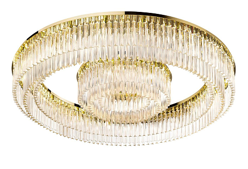 Polished Gold Round Chandelier