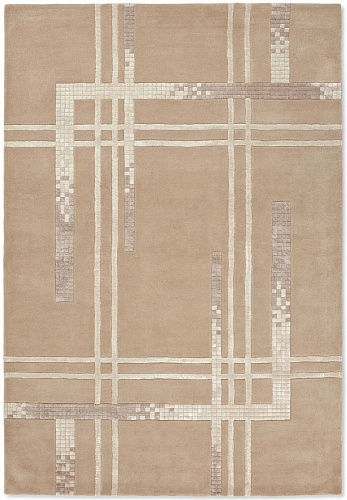 Ivory Blueprint Luxury Rug