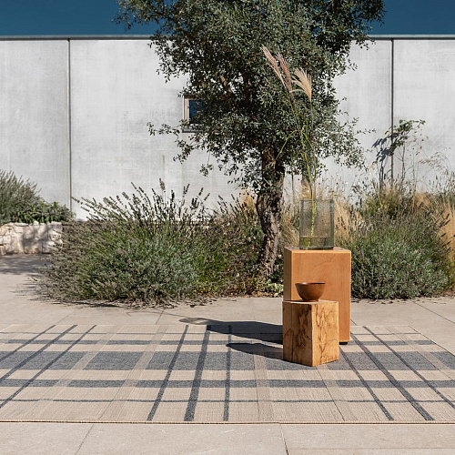 Zona Denim Check Fresco Rug