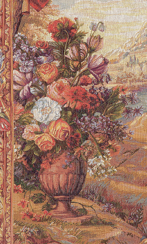 Bouquet with Drape - Fountain Woven Tapestry