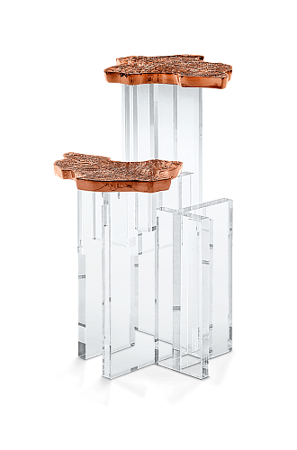 Vega Copper Designer Side Table