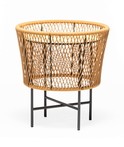 Tamburo Small Round Yellow Outdoor Coffee Table