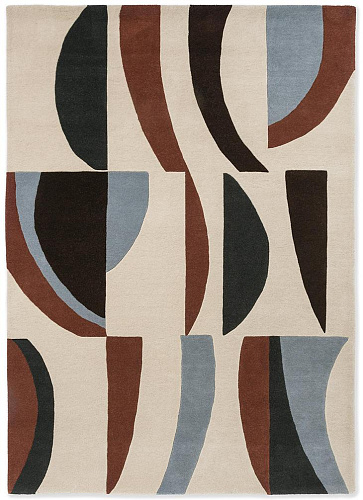 Wave Cornflower/Walnut Rug