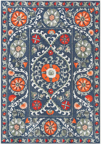 Scandinavian-Inspired Suzani Rug