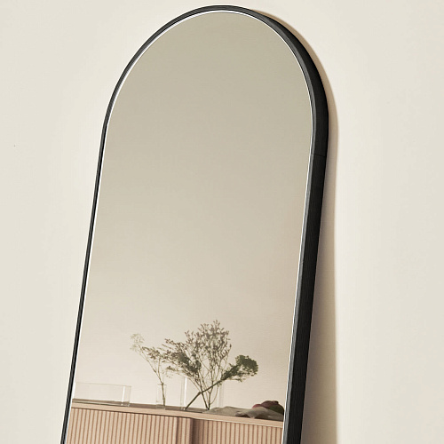 Tutto Sesto Black Italian Crafted Floor Mirror