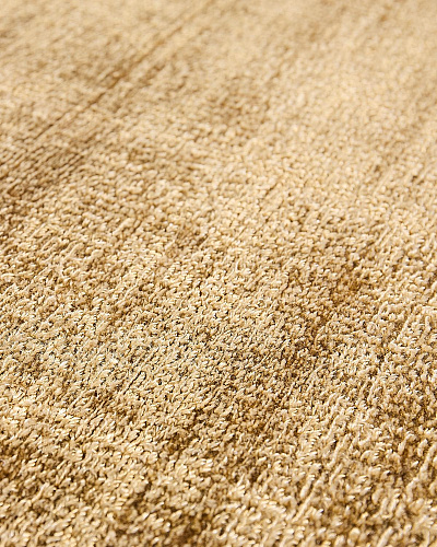 Handwoven Gold Silk Rug