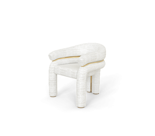 Celestia White Designer Chair