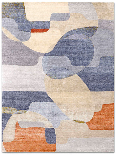Original Hand-Knotted Silk / Wool Rug