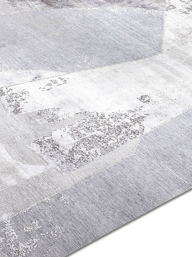 Snow Silver Hand-Woven Exquisite Rug