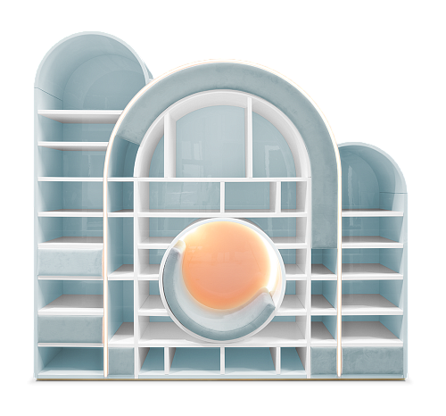 Bubble Gum Blue Bookcase