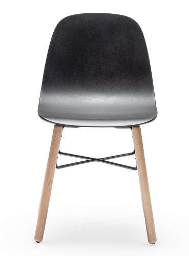 Babah Black Wood Chair