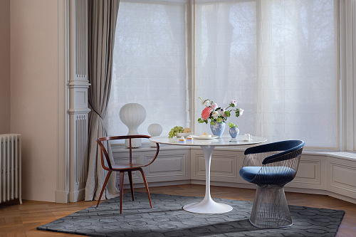 Geometric Noir Modern Hand Woven Rug