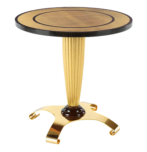 Gold Leaf Artisan Side Table