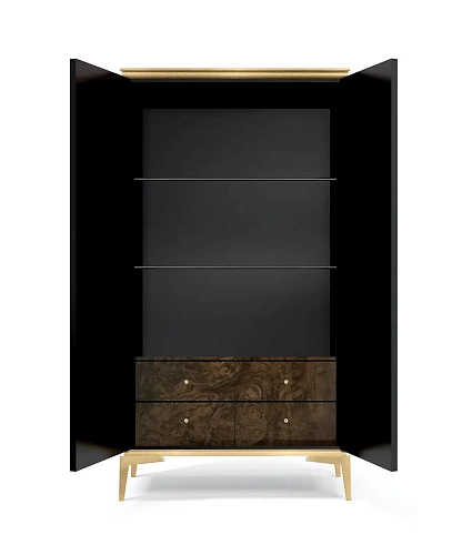 Nirvana Walnut Root Veneer Cabinet