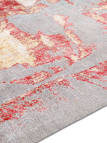 Gold Coral Handwoven Luxury Rug