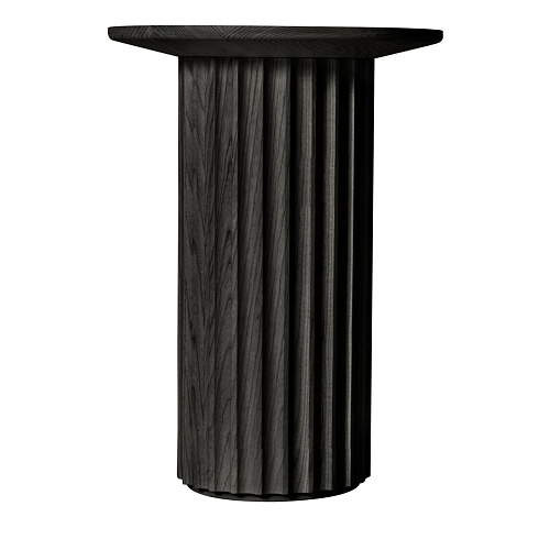 Capitello Black Contemporary Side Table
