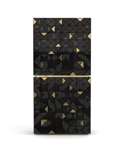 Mosaic II Black Designer Cabinet