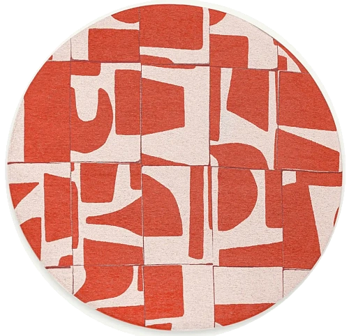 Rust Round Rug