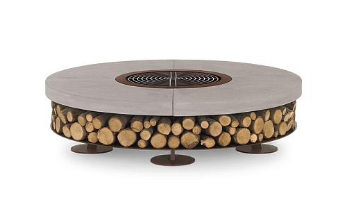 Concrete Grey Outdoor Fire Pit