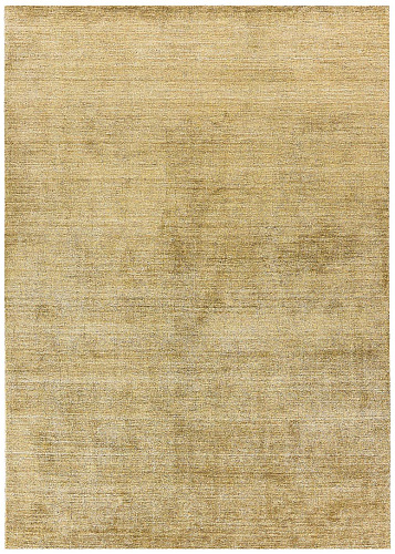 Handwoven Gold Silk Rug