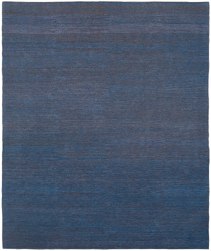 Full Deep Blue Hand-woven Luxury Rug