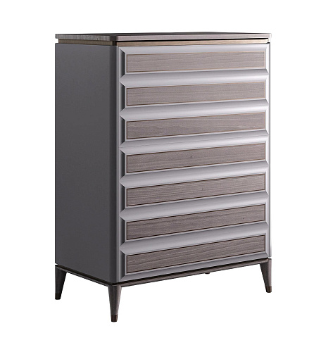 Sleek Modern High Chest of Drawers