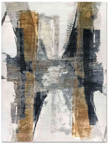 Green Rust Hand-Woven Exquisite Rug