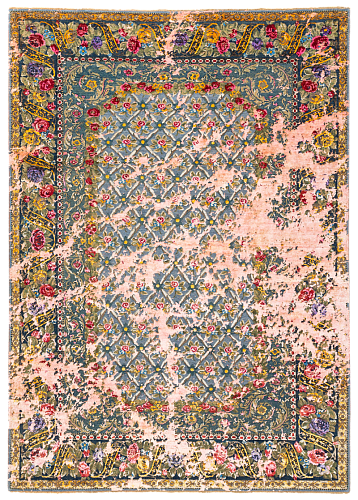 Savonnerie Hand-Knotted Rug