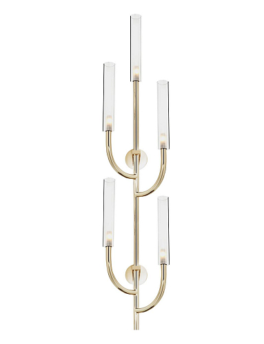 Soft Gold Pyrex Glass Wall Sconce