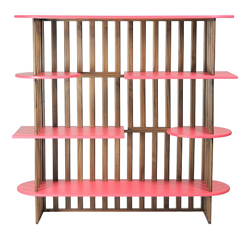 Pink Four-Level Display Shelf