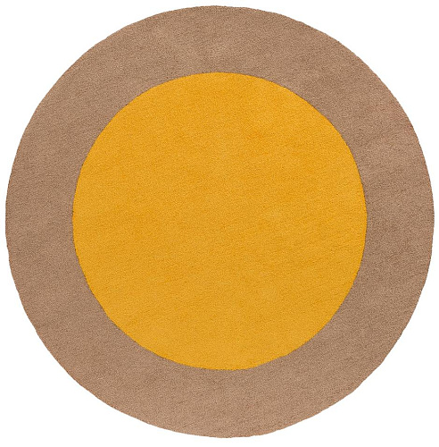 Festival Round Yellow Fresco Rug