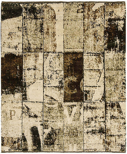 Luxurious Hand-woven Wool / Silk Mudern Rug