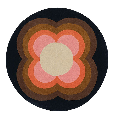 Sunflower Pink Circle Handwoven Premium Rug