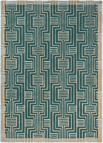 Hand Woven Green Rug