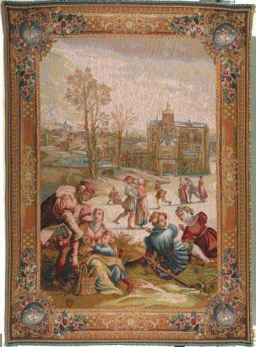 Skater or Winter French Tapestry