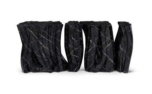 Monochrome Faux-Marble Elite Sideboard