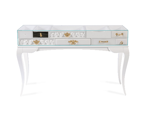Windsor White Luxe Console