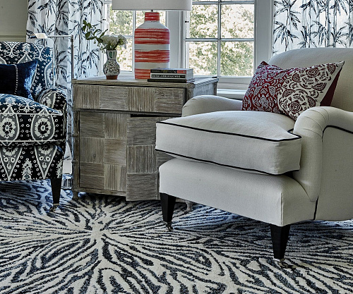 Flavia Blues Luxury Rug