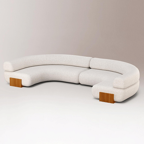 Carmel White Modular Sofa