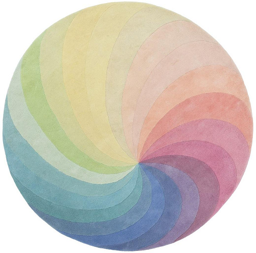 Spin Circle Designer Wool Rug
