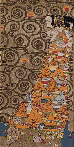 Lady (Right) from Klimt Orange Tapestry