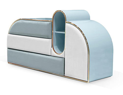 Candy Triple Blue Chest of Drawers